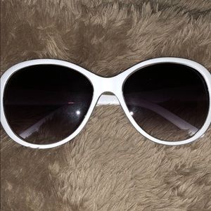 White bug sun glasses